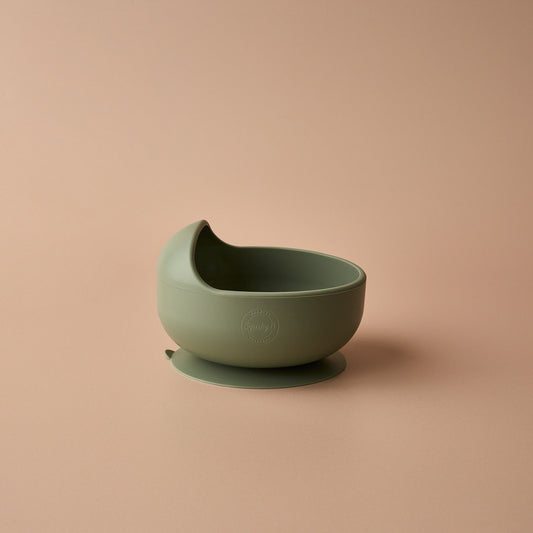 Suction Scoop Bowl - Sage