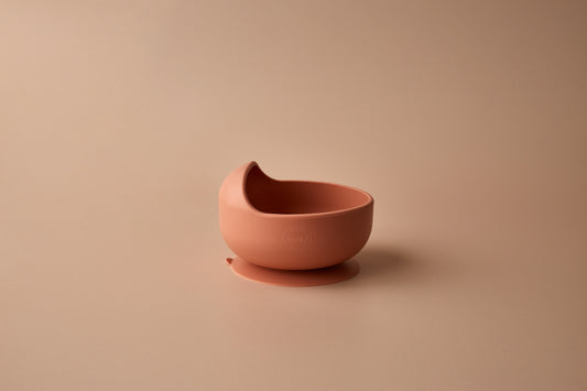 Suction Scoop Bowl - Clay